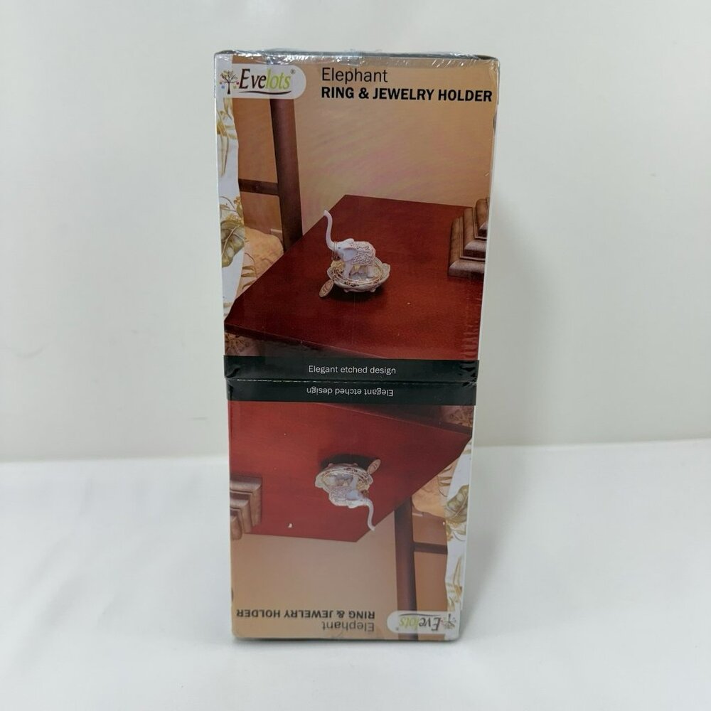 Elephant Shaped Ring Jewelry Holder Lot Trinket Stand Lotus Bowl Dish Asian Art